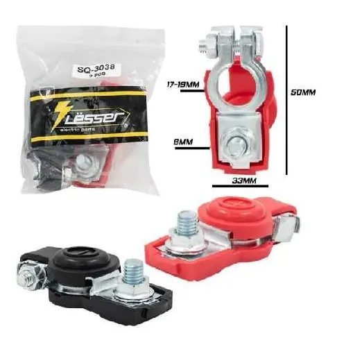 Bornes Bateria (Pos/Neg) Universal Con Protector Set X2 Pz (647.14) - B64714 1