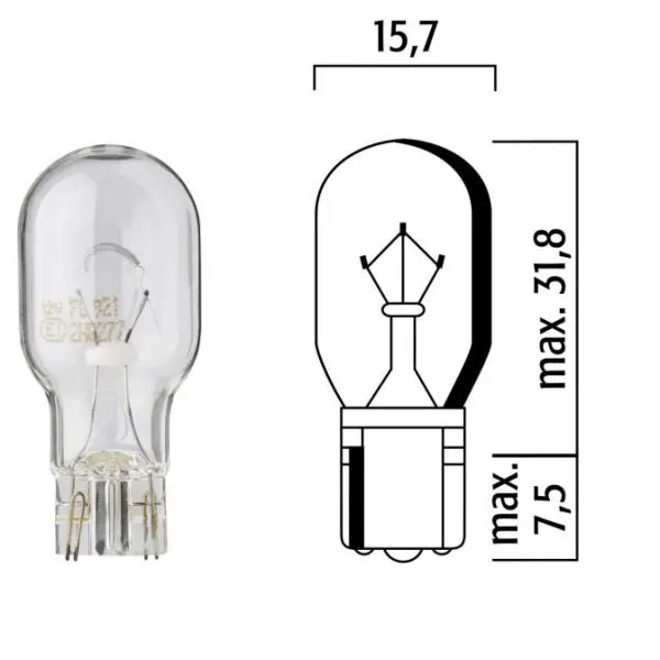 Ff921 -Foco Flosher Uña Grande 921 W16w 12V 1