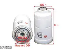 Filtro Combustible Sakura Fc29080 Donfeng Camiones Mot. Cummins - Ffc29080 1