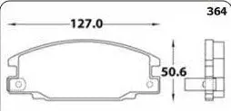 Pastilla Freno Hiq Sp2010 Luv/Trooper/Rodeo 2.2-2.3L (1048.49) D363 - Psp2010 1