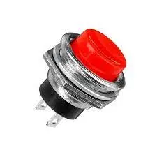 Switch Lesser Pulsador Pequeño Redondo Rojo 2P 12V (609.15)  S60915 1