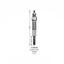 Bujia Precalentamiento Ngk Y701-Jp Mz Bt50 Ford Ranger - By701jp 1