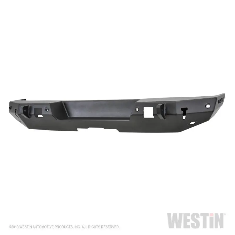 Westin Wj2 Textured Black Rear Bumper For 2018–2019 Jeep Wrangler Jl — Includes Sensor Cutouts (Excludes Jk) 1