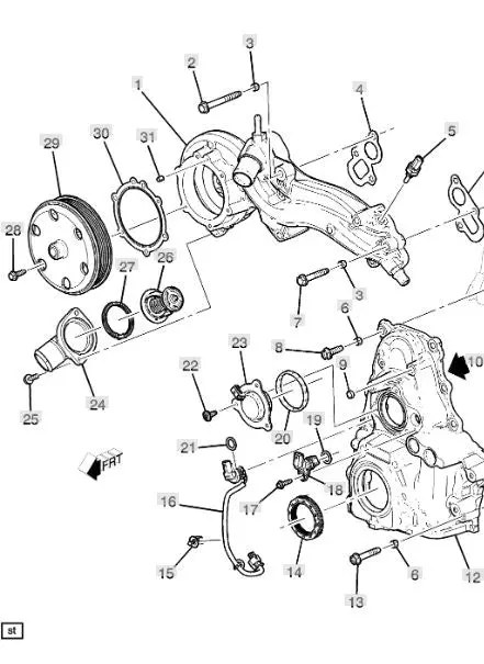 2020-2021 Lt2 Corvette Waterpump 1