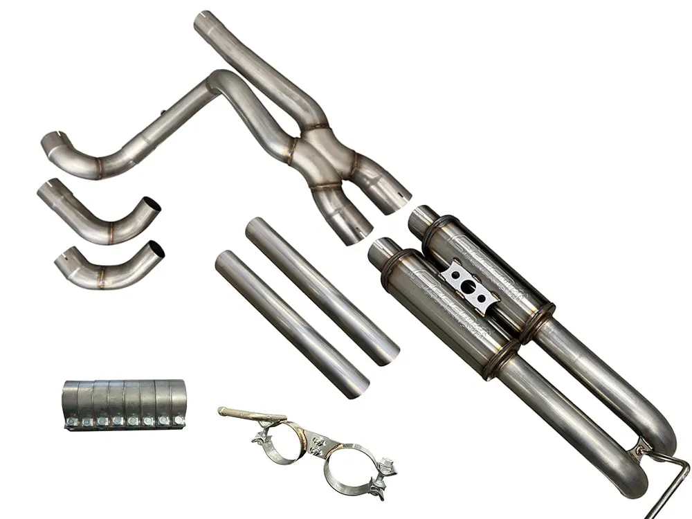 Silverado & Sierra True Dual Exhaust System | 1999-2019 (Single Cab) "Axle Exit" 1