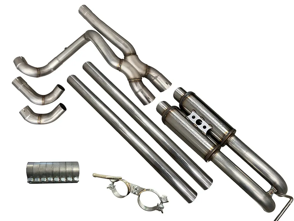 Silverado & Sierra True Dual Exhaust System | 2007-2019 (Crew & Extra Cab) "Axle Exit" 1