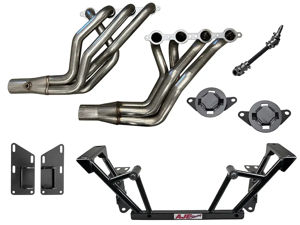 Ls Swap Longtube Headers & Aje K-Member | Fox Body 1979-93 & 1994-04 Ford Mustang 1