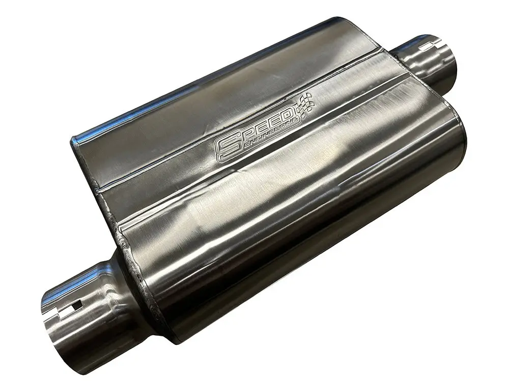 3" Inlet/Outlet "Chambered Series" Muffler | (Offset Inlet, Center Outlet) 1