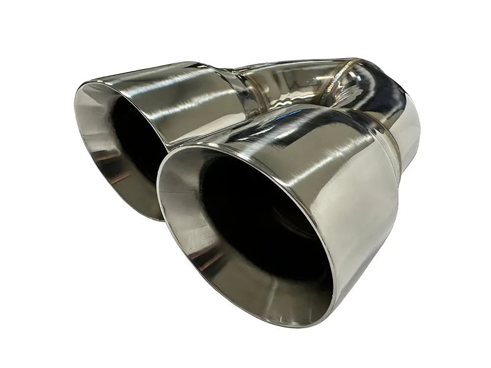 Stainless 3" Dual Exhaust Tips "Drivers Side" | (11" Length, 4" Tip Diameter) 1