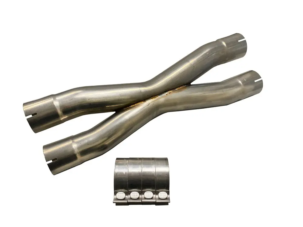 Universal X Pipe 3" | (304 Stainless) 26" Length 1