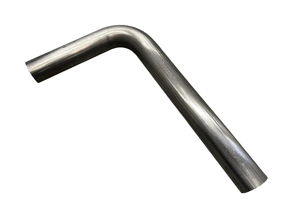 Stainless 1 3/4" - 1 7/8" Exhaust Header Tubing | (90 Degree 2.25"/2.5" Radius - 12" Long Leg) 1