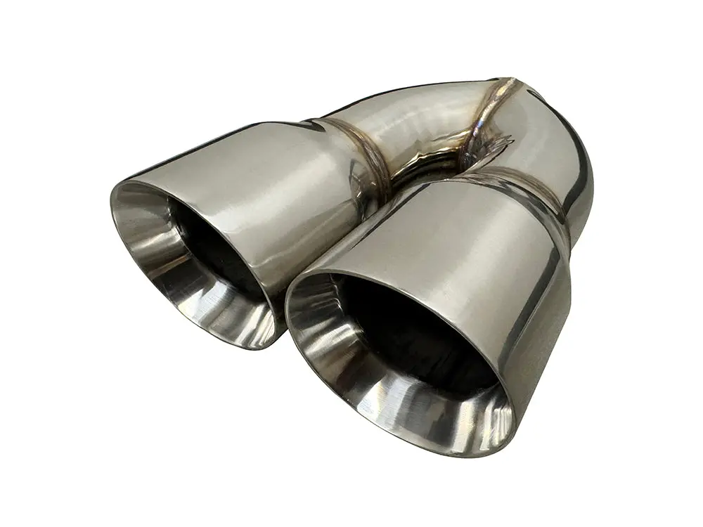 Stainless 3" Dual Exhaust Tips "Equal Length" | (11" Length, 4" Tip Diameter) 1