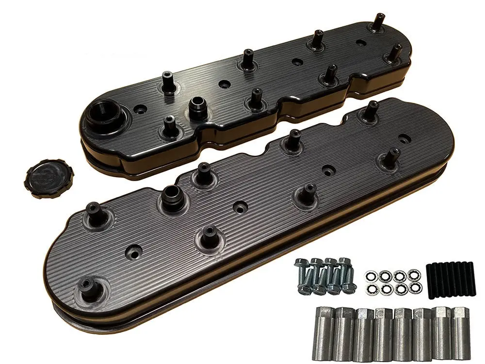Speed Engineering Ls Billet Valve Covers Anodized Black | (Ls1, Ls2, Ls3, Ls6, Ls7, Ls9 Engines) Universal 1