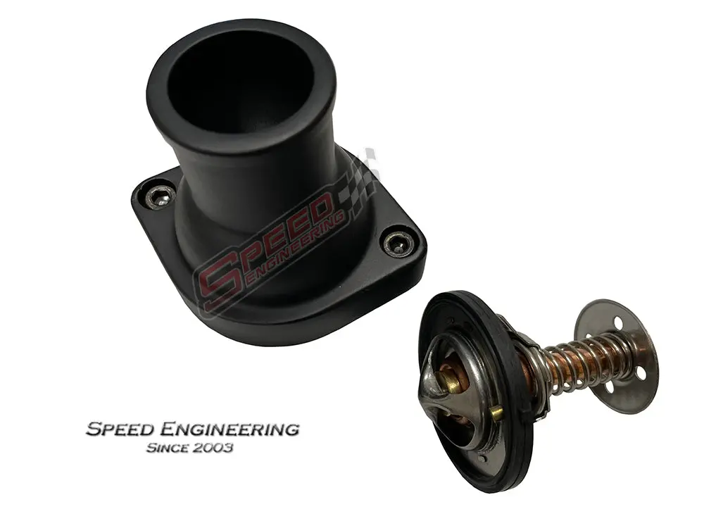 Ls Straight Aluminum Thermostat| (Black) 1