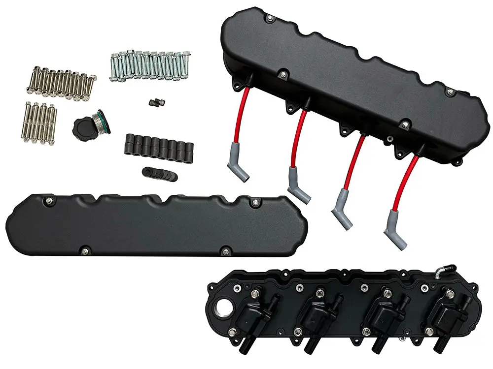 Lt 2 Piece Smooth Valve Covers | "Black" (Gen V Lt Engines) 1