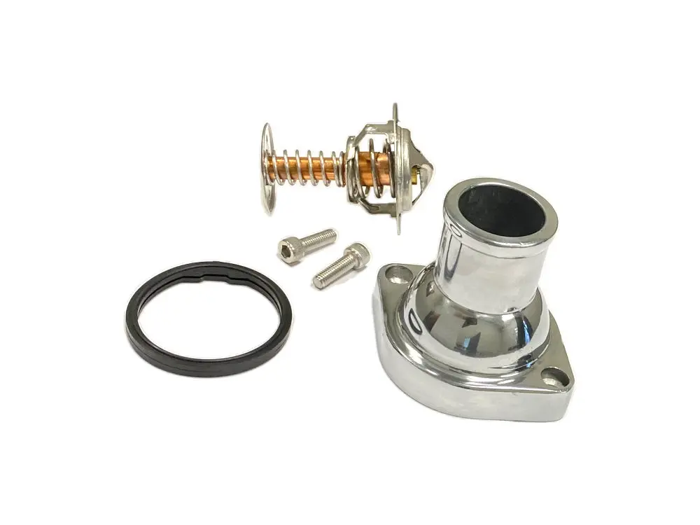Ls Straight Aluminum Thermostat (Chrome) 1