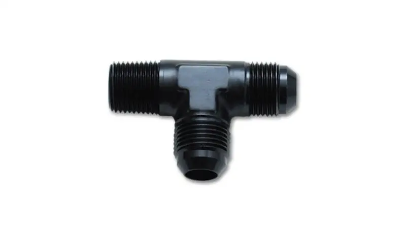 Vibrant -4An To 1/8" Npt Flare-To-Pipe Tee Adapter – Aluminum Construction 1