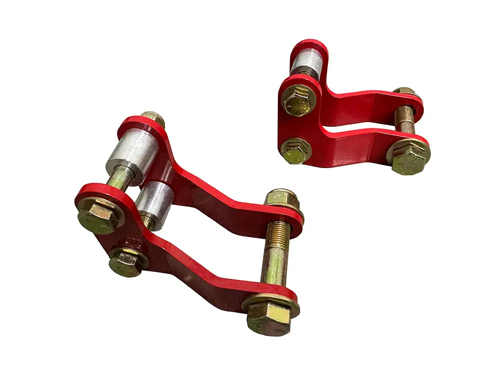 Rear Coil Over Lower Offset Brackets (Red) 1