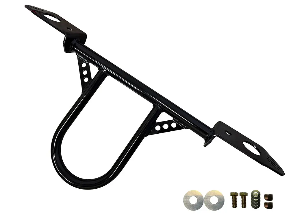 C10 Driveshaft Safety Loop & Frame Stiffener Brace 1981-1987 (Black) 1