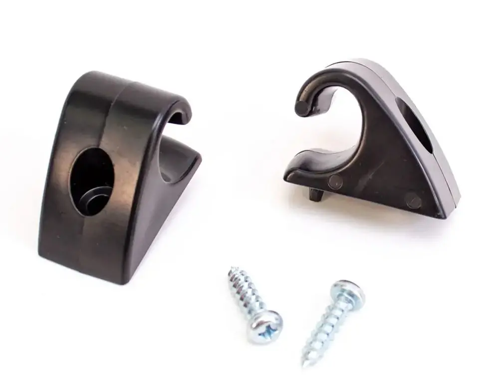 Amd Sun Visor Retainer Clips (Black) - Lh/Rh Pair | 67-72 Chevy Gmc C/K Truck 1