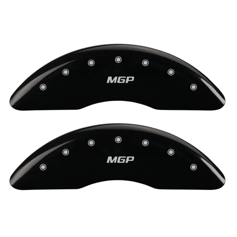 Mgp Engraved 4-Piston Caliper Covers – Front And Rear, Black Finish With Silver Accent, Fits 2013 Mercedes-Benz Sl550 1