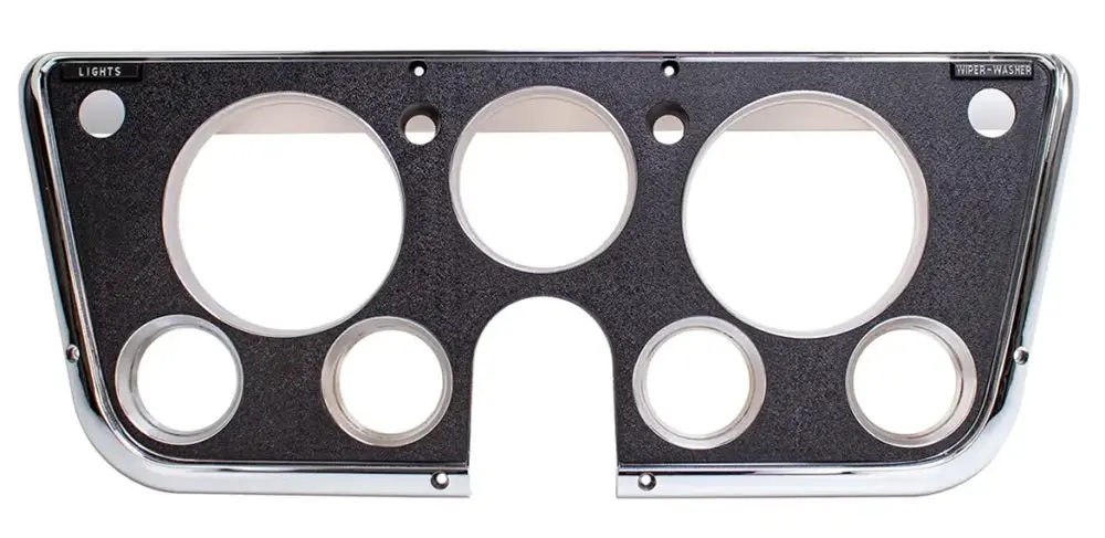 Amd Dash Bezel W/ Gauges - Black / Chrome | 69-72 Chevy Gmc C/K Truck 1
