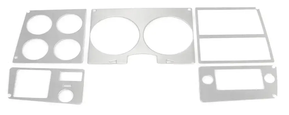 Amd Dash Bezel Trim - Brushed Aluminum | 78-80 Chevy Gmc C/K Pickup Truck Blazer Jimmy Suburban W/ Ac 1