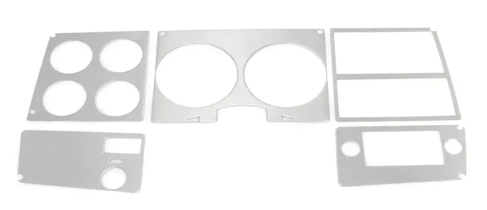 Amd Dash Bezel Trim - Brushed Aluminum | 78-80 Chevy Gmc C/K Pickup Truck Blazer Jimmy Suburban W/O Ac 1