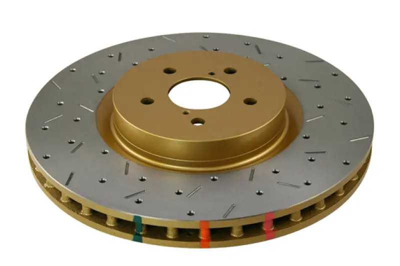 Dba 04-12 Subaru Sti/2017 Brz W/Perf. Pkg. 10 Stud Hole Front Drilled & Slotted 4000 Series Rotor 1