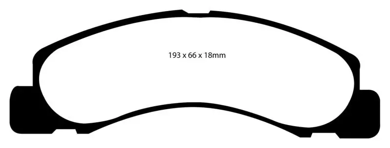 Ebc 00-02 Ford Excursion 5.4 2Wd Yellowstuff Front Brake Pads 1