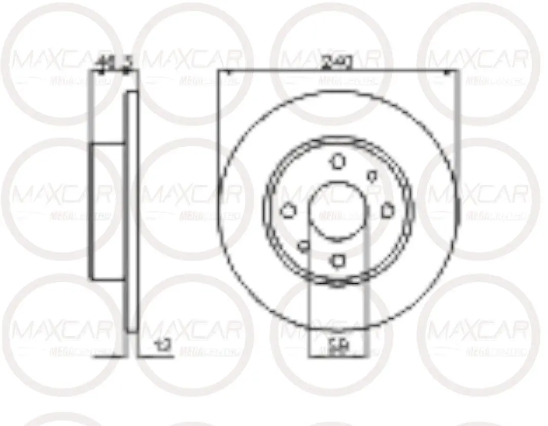 Disco Freno Allparts 5961814 Fiat Uno Premio, Fiorino (Solido) (240X12) 4H Del - Dfa1814 1