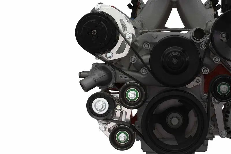 Ict Billet Ls Sanden 7176 A/C Compressor Bracket Kit Tight Fit Low Mount Lq4 L33 Ac Turbo 1