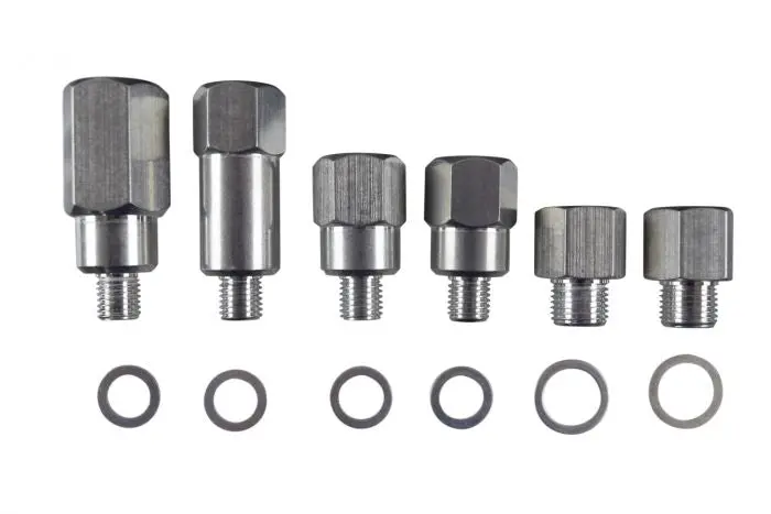 Ict Billet Ls Master Adapter Set Engine Oil & Coolant Sensor Gauge 1/8 3/8 1/2 Npt Ls1 Ls3 1