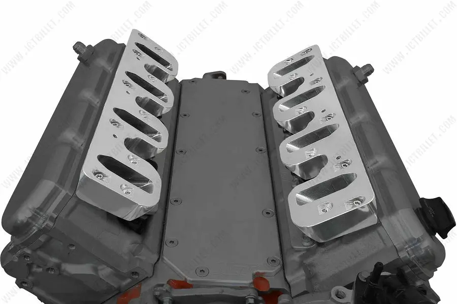 Ict Billet Gen V Lt Cylinder Head To Ls Gen Iii Car / Truck Cathedral Intake Adapter Ls1 1