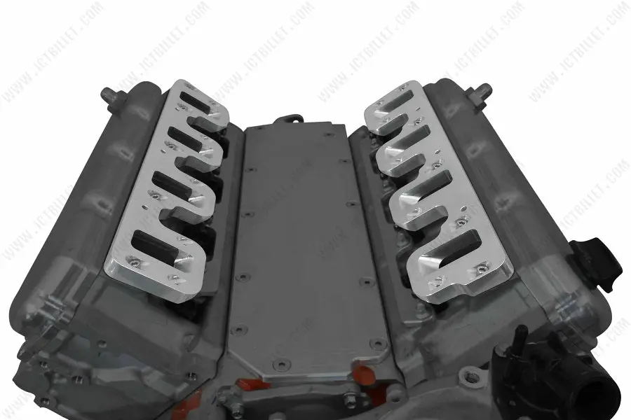 Ict Billet Gen V Lt Cylinder Head To Ls Gen Iv Car / Truck Rectangle Port Intake Adapter 1