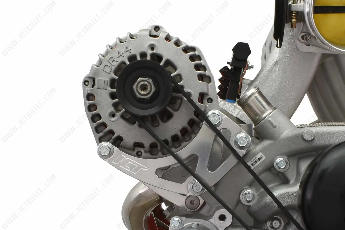 Ict Billet Ls Alternator Relocation Bracket Passenger Side High Mount Lq4 Lq9 5.3 L33 Truck 1