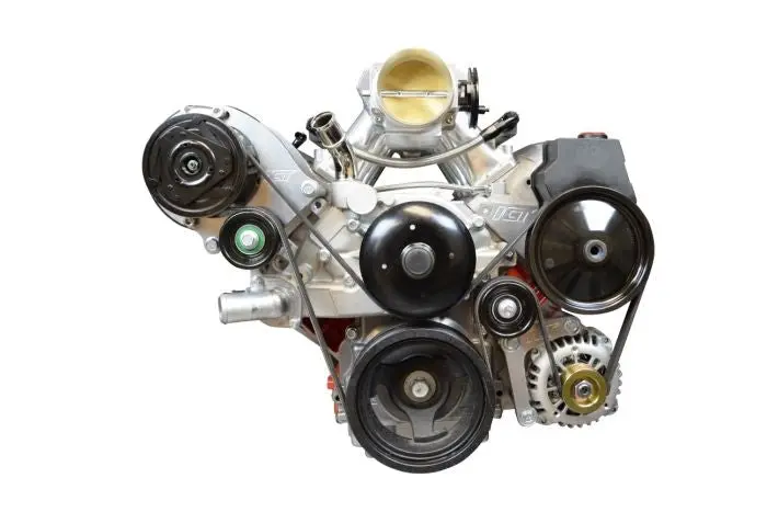 Ict Billet Ls Truck - Billet Low Mount Alternator Bracket Kit W/ Pulley 1
