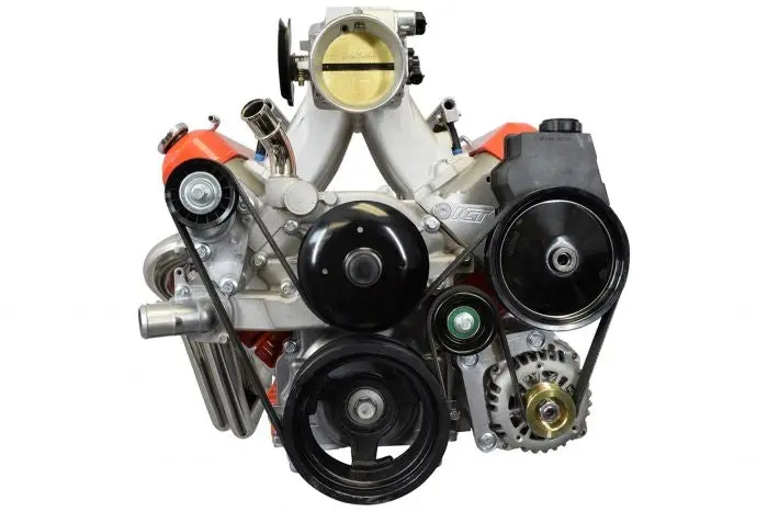 Ict Billet Ls Truck Low Mount Alternator Power Steering Pump Bracket Lsx Ls3 Lq4 Lq9 Billet 1