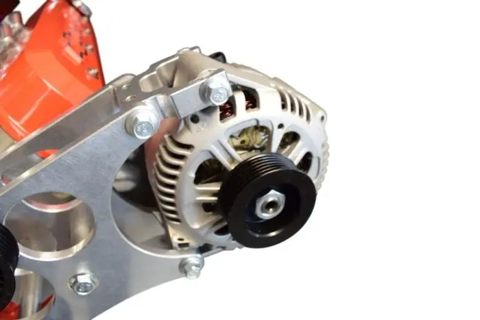 Ict Billet Ls Corvette (& Camaro Ls3 L99) Alternator Adapter / Extension Bracket 1