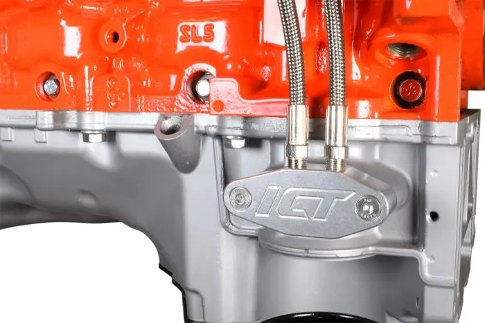 Ict Billet Lt 1/8 Dual Out Feed Oil Port Adapter Plate L83 L86 Lt1 Lt4 Gen V Turbo Supply 1