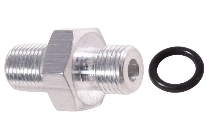 Ict Billet Ls / Lt Factory Fuel Pressure Sensor 1/8" Npt Flare Adapter Gen Iv V Lt1 Ls3 1