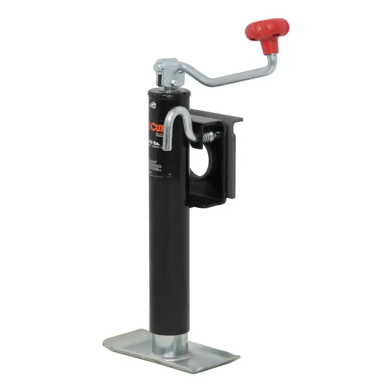 Curt Bracket-Mount Swivel Jack W/Top Handle (2000Lbs 10In Travel) 1