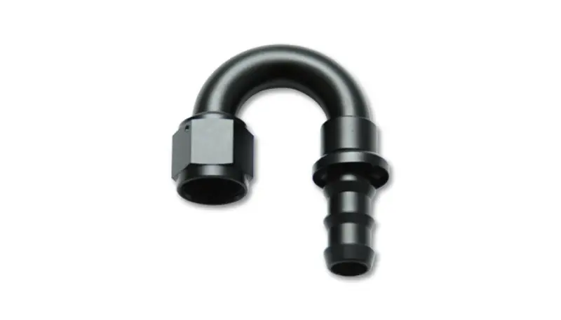 Vibrant 180° -6An Aluminum Push-On Hose End Fitting 2
