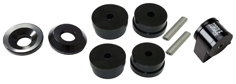 Torque Solution Side/Rear Mount Inserts & Billet Front Engine Mount Combo: Mitsubishi Evo X 08-14 1