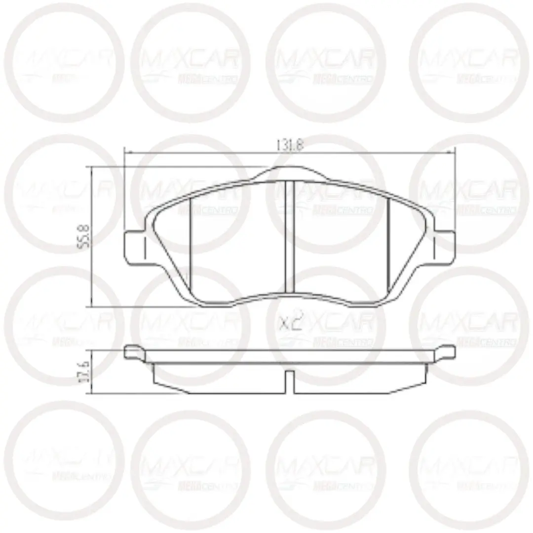 Pastilla Freno Daichi D1176 Corsa Evolution 1.4 05-07 1.8 03-07 Del - Pdc1176 1