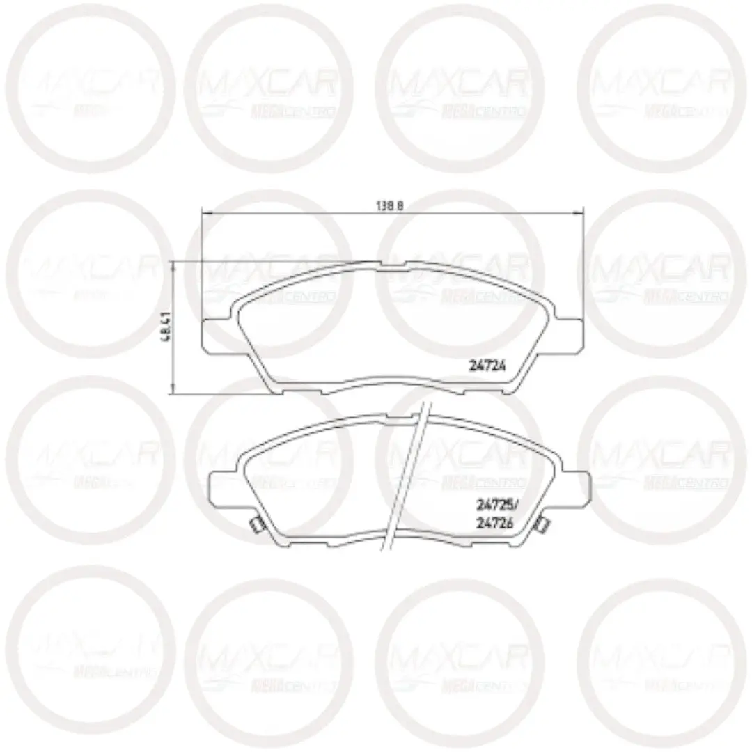 Pastilla Freno Kloss D1592 Versa/March - Pkl1592 1