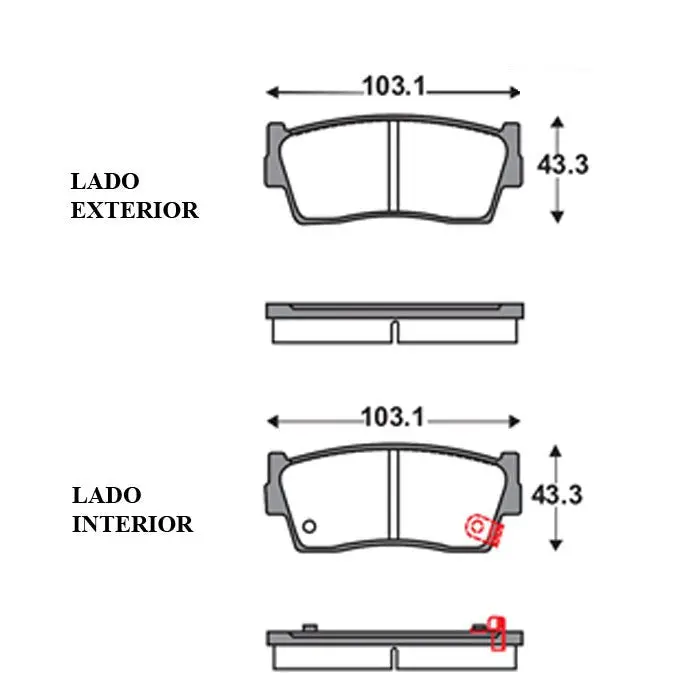 Pastilla Freno High Power D418 Vitara 3P-Pcd418 1