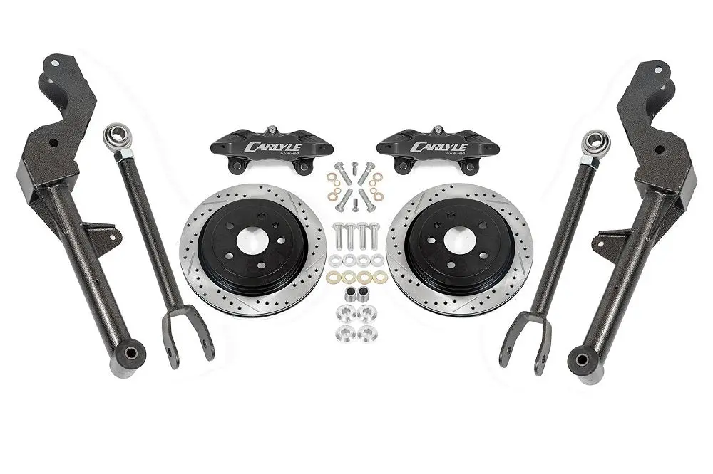 G8/Ss Sedan 15" Conversion Kit By Carlyle Racing| Drilled And Slotted Rotors, Black Calipers 1