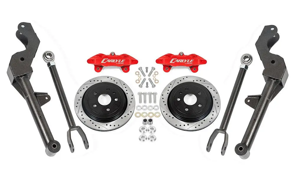G8/Ss Sedan 15" Conversion Kit By Carlyle Racing| Drilled And Slotted Rotors, Red Calipers 1