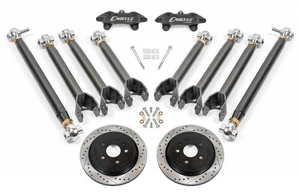 6Th Gen Camaro 15" Conversion Kit By Carlyle Racing| Drilled And Slotted Rotors, Black Calipers 1